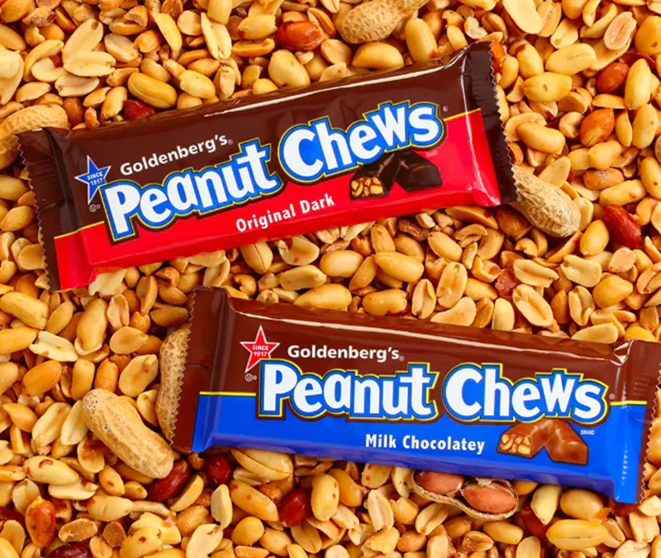 Goldenberg's peanut chews candies 